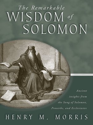 cover image of The Remarkable Wisdom of Solomon